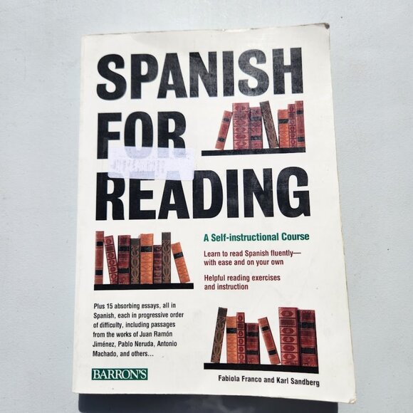 Learn Spanish Book Spanish for Reading: A Self-Instructional Course Barron's For - Picture 1 of 14